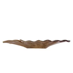 Schaal Leaf aluminium - bruin - Breedte: 29 cm