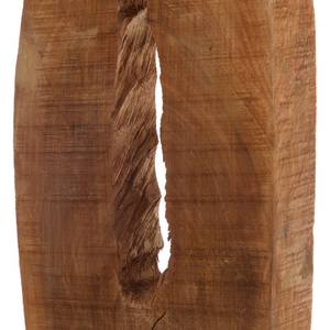 Objet décoratif Log Slice Vertical Manguier - Marron / Noir
