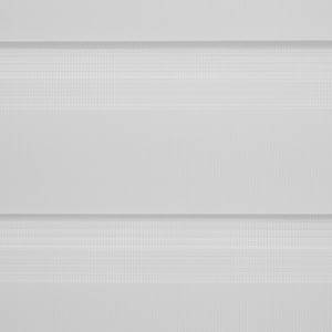 Store enrouleur jour nuit Piasek II Tissu - Blanc - 80 x 150 cm