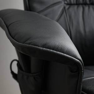 Relaxfauteuil Wesburn II echt leer/kunstleer - zwart