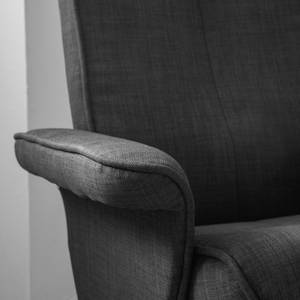 Relaxfauteuil Selfors II Vlakweefsel - Donkergrijs