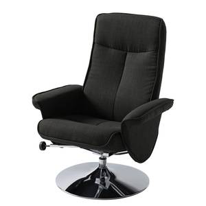 Relaxfauteuil Selfors II Vlakweefsel - Donkergrijs