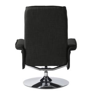 Relaxfauteuil Selfors II Vlakweefsel - Donkergrijs