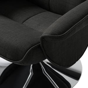 Fauteuil de relaxation Selfors II Tissage à plat - Gris foncé