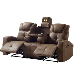 Relaxsofa Kobrasol (3-Sitzer) Microfaser - Nougat
