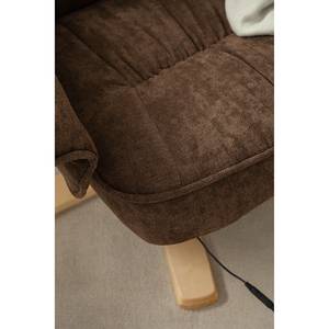 Relaxfauteuil Wesburn I microvezel - donkerbruin