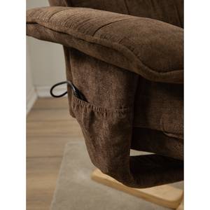 Fauteuil de relaxation Wesburn I Microfibre - Marron foncé