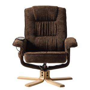 Fauteuil de relaxation Wesburn I Microfibre - Marron foncé