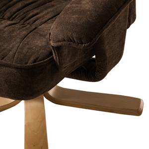 Fauteuil de relaxation Wesburn I Microfibre - Marron foncé