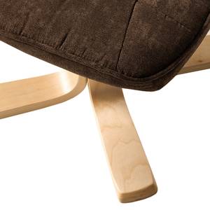 Relaxfauteuil Wesburn I microvezel - donkerbruin