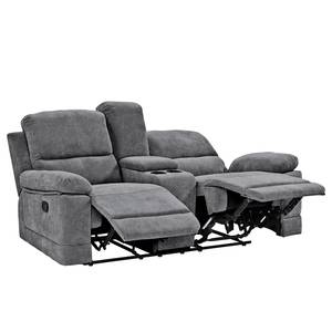 Relaxsofa Lixia (2-Sitzer) Microfaser - Grau