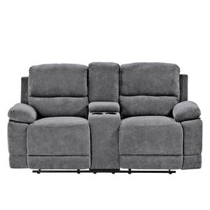 Canapé relax Lixia (2 places) Microfibre - Gris