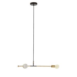 Suspension Wick II Laiton / Marbre - 1 ampoule