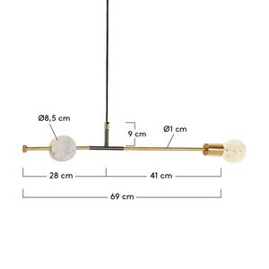 Suspension Wick II Laiton / Marbre - 1 ampoule