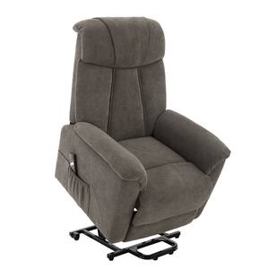 Tv-fauteuil Loccota microvezel - donkergrijs