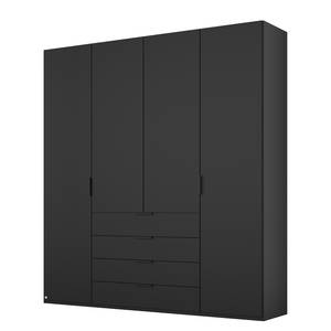 Falttürenschrank SKØP Schwarz - Schwarz - 181 x 222 cm - 4