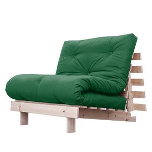 Fauteuil convertible Roots 90 I Tissu - Vert - Beige