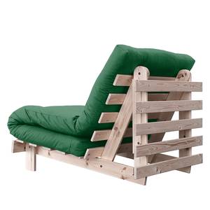 Fauteuil convertible Roots 90 I Tissu - Vert - Beige