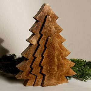 Sapin en bois décoratif I Manguier / Marron