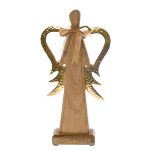 Décoration ange en bois I Manguier - Doré