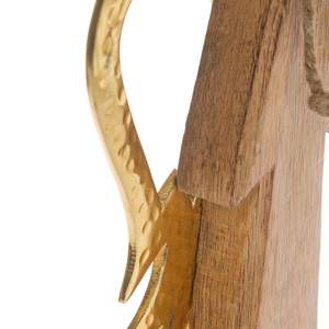 Sierobject Holzengel I mangohout - goudkleurig