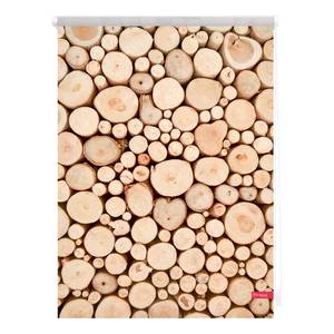 Store enrouleur tas de bois Tissu - Marron - 60 x 150 cm