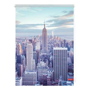 Store enrouleur New York Tissu -Bleu / Gris - 80 x 150 cm