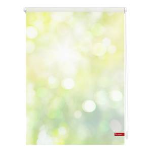 Store enrouleur jeu de lumière Tissu - Vert / Jaune - 60 x 150 cm