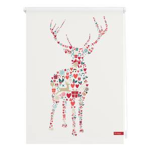 Store enrouleur renne de Noël Tissu - Multicolore - 90 x 150 cm