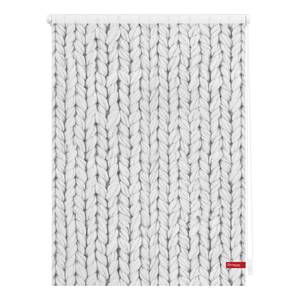 Store enrouleur tricot Tissu - Blanc - 60 x 150 cm