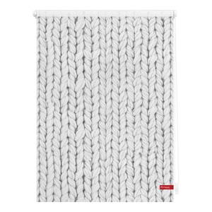 Store enrouleur tricot Tissu - Blanc - 80 x 150 cm