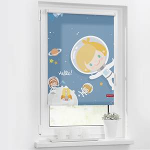 Store enrouleur astronaute Tissu - Multicolore - 45 x 150 cm