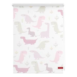 Klemmfix-Rollo Dino Webstoff - Pastell / Weiß - 45 x 150 cm