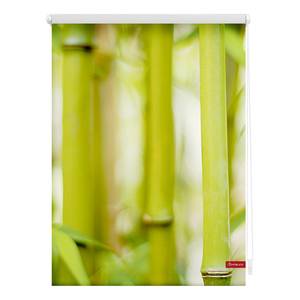 Store enrouleur bambou Tissu - Vert - 90 x 150 cm