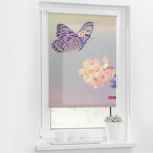 Rolgordijn Vlinder Geweven stof - pastel - 120 x 150 cm