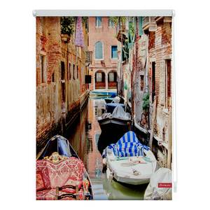 Store enrouleur Gondoles de Venise Polyester - Rouge - 80 x 150 cm