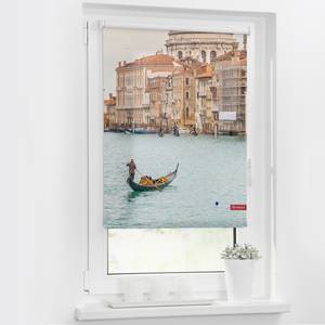 Store enrouleur Grand canal de Venise Tissu - Multicolore - 90 x 150 cm