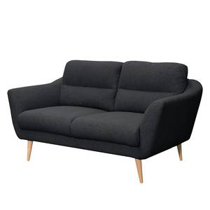 Sofa Lucinda I (2-Sitzer) Webstoff Hanabi: Anthrazit - Beige