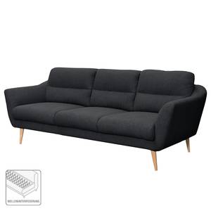 Sofa Lucinda I (3-Sitzer) Webstoff - Webstoff Hanabi: Anthrazit - Beige