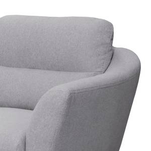 Fauteuil Lucinda geweven stof - Geweven stof Hanabi: Lichtgrijs - Beige