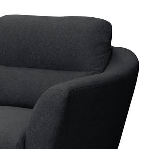 Fauteuil Lucinda Tissu - Tissu Hanabi: Anthracite - Beige