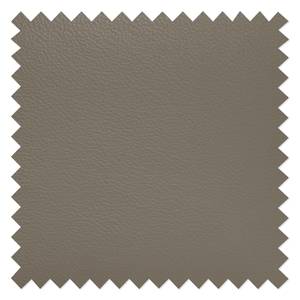 Canapé panoramique Monreale II Cuir véritable / Imitation cuir - Taupe - Méridienne courte à gauche / longue à droite (vue de face) - Avec fonction couchage