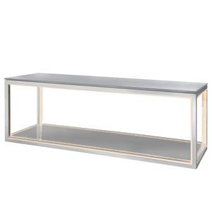 LED-Wandregal Delux Glas / Aluminium - 1-flammig - Breite: 60 cm