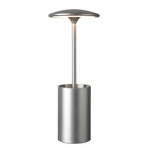 LED-tafellamp Pott aluminium - 1 lichtbron - Aluminiumkleurig