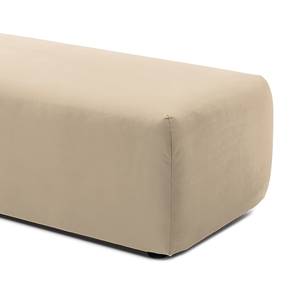 Repose-pieds capitonné Greenvale I Microfibre - Beige chaud