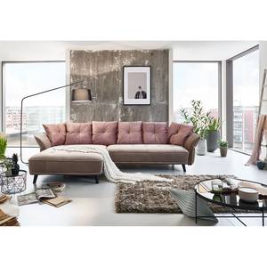 Ecksofa Moreville II Microfaser - Longchair davorstehend links - Ohne Hocker