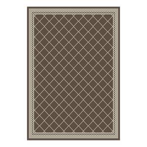 Tapis Zons Fibres synthétiques - Marron - 80 x 150 cm