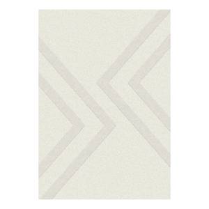 Tapis épais Trooz Fibres synthétiques - Crème / Blanc cassé - 135 x 190 cm