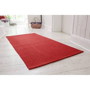 Tapis Milo Uni Coton - Rouge - 100 x 150 cm