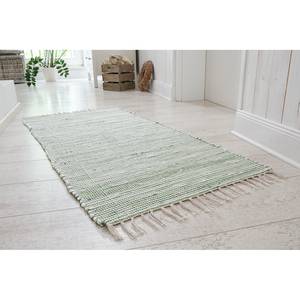 Teppich Milo Line Baumwolle - Grün - 100 x 150 cm